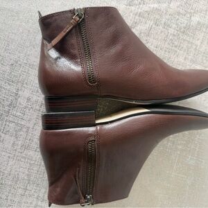Cole Haan Leather Brown Ankle Booties